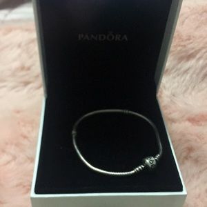 Authentic Pandora Iconic Silver Charm Bracelet